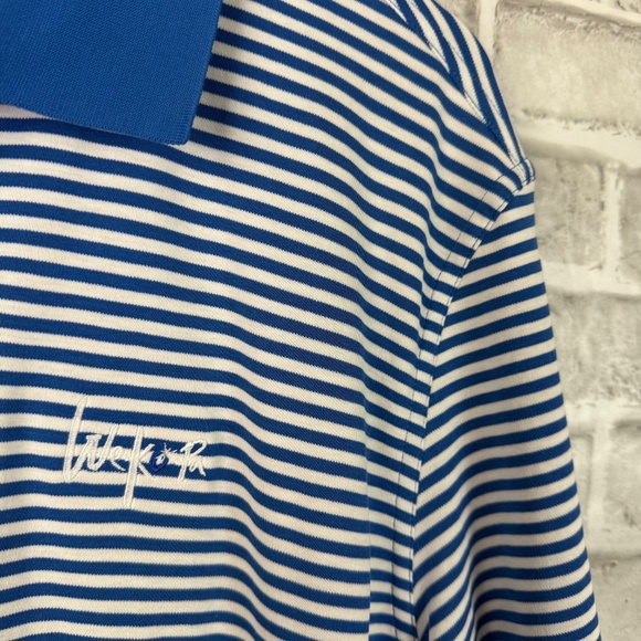 Bobby Jones x We-Ko-Pa Royal Blue Striped All Pima Cotton Golf Polo Mens XL NWT - Picture 3 of 8